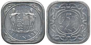Суринам 5 центов 1978 KM 12.1a алюминий UNC 4118-543