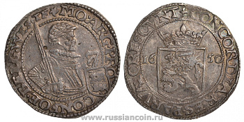 Нидерланды Фрисландия 1 риксдалер 1650 KM 22, Dav. 4829 серебро 00-817-70