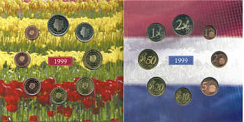 НИДЕРЛАНДЫ НАБОР ИЗ 3 ЕВРОНАБОРОВ ПО 8 МОНЕТ 1999-2001 ОРИГИНАЛЬНЫЙ ОФИЦИАЛЬНЫЙ НАБОР ИЗ ТРЕХ ЕВРОНАБОРОВ, В КАРТОННОМ БУКЛЕТЕ UNC 5-6-20