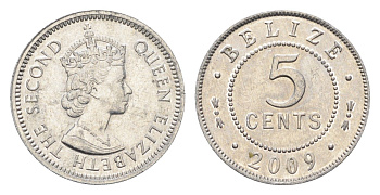 Белиз 5 центов 2009 KM 34a алюминий 4664-663