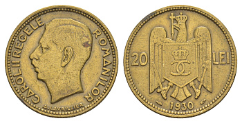 Румыния 20 лей (леев) 1930 KM 51 никель латунь 4635-224