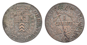 Швейцарские кантоны, Невшатель 1 крейцер 1807 KM 66 серебро 603-922