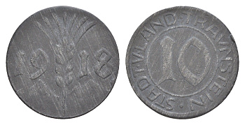 Траунштайн 10 пфеннигов 1918 Funck 545.4, Men18 31425.4 цинк 4636-745