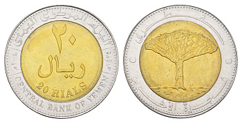 Йемен 20 риалов 2004 год-тип KM 29 биметалл UNC 98-743