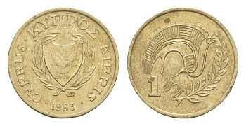 Кипр 1 цент 1983 KM 53.1 никель латунь 4649-1139