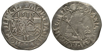 НОРДЛИНГЕН 1 БАТЦЕН=4 КРЕЙЦЕРА 1515 KM 39 серебро 1515-912