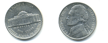 США 5 ЦЕНТОВ 1995 D, ДЖЕФФЕРСОН KM А192 медно-никель 179-753