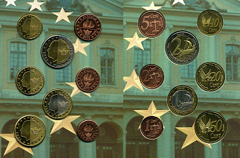 ШВЕЦИЯ ЕВРОНАБОР ИЗ 8 МОНЕТ 2003 PROBA, ПРОБНИКИ UNC 3-5-4