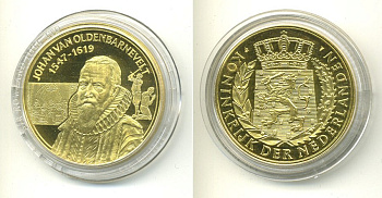 НИДЕРЛАНДЫ МЕДАЛЬ ОЛДЕНБАРНЕВЕЛТ (1547-1619) UNC 06-130-13