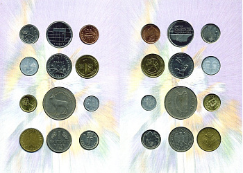 Нидерланды набор из 12 монет доевровые монеты, стран первыми вступивших в Еврозону, буклет 7-6-1-25