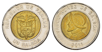 Панама 1 бальбоа 2011 KM 141 биметалл UNC 4642-734