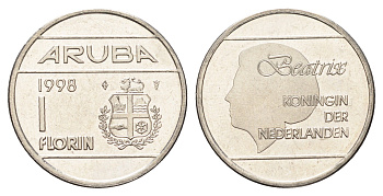 Аруба 1 флорин 1998 KM 5 сталь плакированная никелем UNC 4662-445