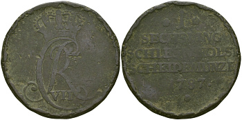 ШЛЕЗВИГ-ГОЛЬШТЕЙН 1 ЗЕХЛИНГ 1787 KM 2 медь 97-814