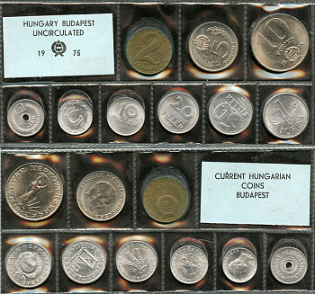 Венгрия официальный набор из 9 монет 1975  KM MS 5   UNC  3-6-5-30