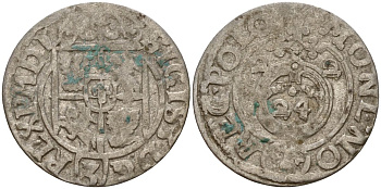 Польша 3 полкера (3 полторака - 1 крейцер) 1622 Сигизмунд III Ваза (1587-1632) Gorecki B.22, KM 41 серебро 4158-913