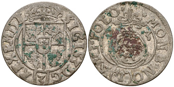 Польша 3 полкера (3 полторака - 1 крейцер) 1623 Сигизмунд III Ваза (1587-1632) Gorecki B.23 серебро 4158-1269