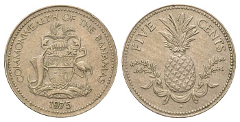 Багамские Острова (Багамы) 5 центов 1975 KM 60 медно-никель 4627-1029