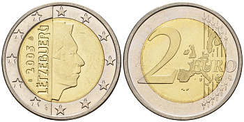 Люксембург 2 евро 2005 KM 82 биметалл 4148-815