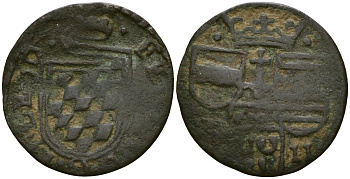 Льеж, Бельгия 12 су ND (1614) KM 23 медь 4146-1042