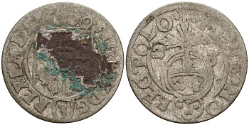 Польша 3 полкера (3 полторака - 1 крейцер) 1623 Сигизмунд III Ваза (1587-1632) Gorecki B.23 серебро 4158-1258