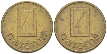 НИДЕРЛАНДЫ ЖЕТОН ДЛЯ КОФЕЙНОГО АВТОМАТА ND NATOMA, ДИАМЕТР 20 ММ. латунь 217-847