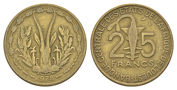 Западная Африка (BCEAO) 25 франков 1978 редкий год KM 5 медь алюминий никель 4612-1031