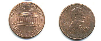 США 1 ЦЕНТ 2002 D ЛИНКОЛЬН KM 201b цинк плакированный медью 86-441
