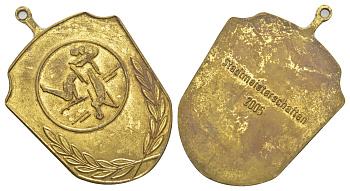 Германия знак первенства города 2005 размер 41,5x33 мм, вес 15,2 гр латунь 01-239-11