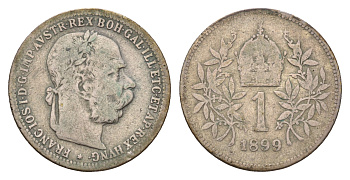 Австрия 1 крона 1899 KM 2804 серебро 4652-1241