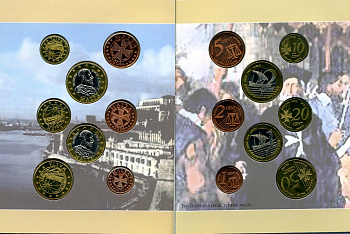 Мальта набор из 8 монет 2004 европробники, PROBE, ESSAI, в оригинальном картонном буклете UNC 00-00