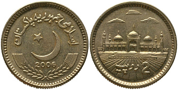 Пакистан 2 рупии 2006 KM 64 никель бронза 4511-116