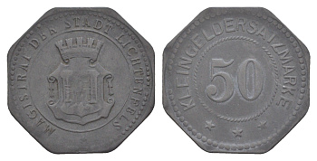 Лихтенфельс 50 пфеннигов ND Funck 295.3, Men05 15079.4, Men18 18919.4 цинк 4637-1152