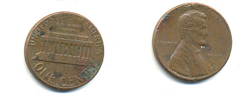 США 1 ЦЕНТ 1985 D, ЛИНКОЛЬН KM 201b цинк плакированный медью 179-413