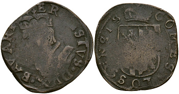 Льеж, Бельгия 12 су ND (1594) KM A6 медь 4146-1037