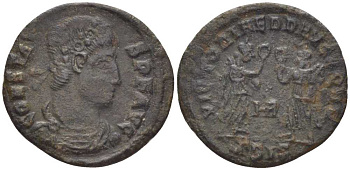 Римская Империя нуммий 347 - 348 Констант, CONSTANS PF AVG / VICTORIAE DD AVGGQ NN, Сисция, (степень редкости С) RIC 192 биллон 1073-17-105