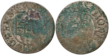 Польша 3 полкера (3 полторака - 1 крейцер) ND (1620-1627) Сигизмунд III Ваза (1587-1632) KM 41 серебро 4158-1114