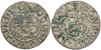 Польша 3 полкера (3 полторака - 1 крейцер) ND (1620-1627) Сигизмунд III Ваза (1587-1632) KM 41 серебро 4158-1211