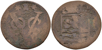 Нидерландская Восточная Индия, Зеландия (Zeeland) 1 дуит 17ХХ KM 152.2 медь 4577-136