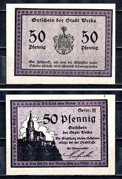 Вайда (Тюрингия) 50 пфеннигов 1921 2193-54-2-1