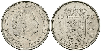 Нидерланды 1 гульден 1979 Юлиана (1948-1980) KM 184a никель 4579-547