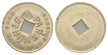 Австрия, Зальцбург парковочный жетон ND диаметр 30 мм, вес 9,6 гр медно-никель 4634-641