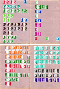 Листы с марками (марки мира) 926 марок 1953-1992 Австрия, Италия, Франция, ФРГ, Великобритания и и.д. 00-01-17-11