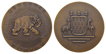 Нидерланды медаль "Бернард Липпе-Бистерфельдский - президент Всемирного фонда дикой природы" 1986 слон - один из символов WWF , в оригинальной упаковке, с сертификатом бронза 3-6-6-32