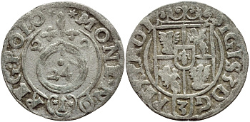 ПОЛЬША 1/24 ТАЛЕРА 1622 СИГИЗМУНД III (1587-1632) KM 41 серебро 3896-833