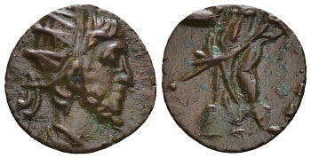 Римская Империя, императоры в Галлии антониниан 272 - 274 Тетрик, IMP C TETRICVS P F AVG, бюст императора / COMES AVG, Виктория, локальная чеканка в Галлии RIC 56 биллон 1073-25-54