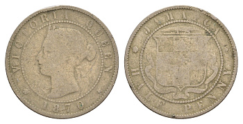 Ямайка 1/2 пенни 1870 Виктория (1837-1901) KM 16 медно-никель 4626-415