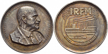 Бразилия медаль 1937 Франческо Антонио Матараццо, 52 мм, 82,63 гр серебро 11-141-23