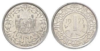Суринам 1 цент 1975 KM 11a алюминий UNC 4625-248