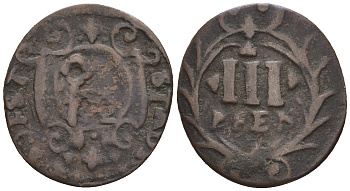 Соест 3 пфеннига 17?? медь 54-1061