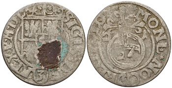 Польша 3 полкера (3 полторака - 1 крейцер) ND (1620-1627) Сигизмунд III Ваза (1587-1632) KM 41 серебро 4158-1041